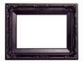 Picture black frame with a decorative pattern