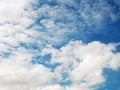 Picture of the blue sky with gory clouds Royalty Free Stock Photo