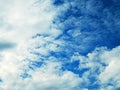Picture of the blue sky with gory clouds Royalty Free Stock Photo