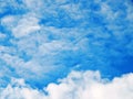 Picture of the blue sky with gory clouds Royalty Free Stock Photo