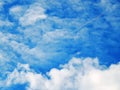 Picture of the blue sky with gory clouds Royalty Free Stock Photo