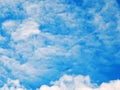 Picture of the blue sky with gory clouds Royalty Free Stock Photo