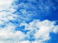 Picture of the blue sky with gory clouds Royalty Free Stock Photo
