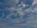 Picture  blue sky with lot white clouds Royalty Free Stock Photo