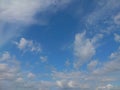 Picture  blue sky with white clouds Royalty Free Stock Photo