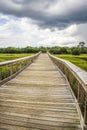 Boardwalk at Shem Creek in Mount Pleasant South Carolina Royalty Free Stock Photo