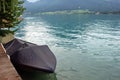 On the shore of Lake St. Wolfgang, Austria Royalty Free Stock Photo