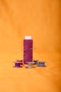 Picture of bobbin, thread and needle Royalty Free Stock Photo