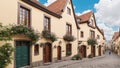 A Picture Of A Breathtakingly Gorgeous Street With A Cobblestone Road AI Generative
