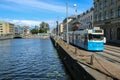 the bright sunny day in Gothenburg