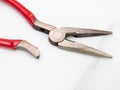 PIcture of a broken plier isolated Royalty Free Stock Photo