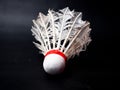 Picture of a broken shuttlecock Royalty Free Stock Photo