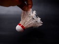 Picture of a broken shuttlecock Royalty Free Stock Photo