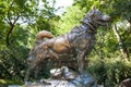 Bronze Statue of Balto the dog in Central Park