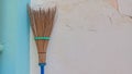 A picture of broom from coconut leaf fyber