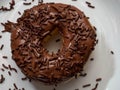 Picture of brown chocolate donuts