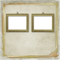 Picture brown frame with