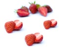 Picture of a bunch of delicious berries on a white background