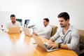 Picture of businesspeople working in modern office Royalty Free Stock Photo