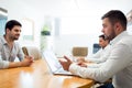 Picture of businesspeople working in modern office Royalty Free Stock Photo