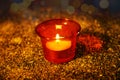 Picture of candle lamp Diwali celebration