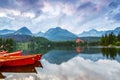 The picture captures the view of a person watching boats.