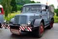 Automobile veteran - historic heavy-duty road tractor, mid-20th century Royalty Free Stock Photo