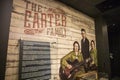 A picture of The Carter Family on the wall at the Johnny Cash Museum in Nashville Tennessee