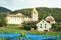 A castle and vineyard