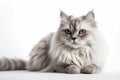 Cat on White Background Royalty Free Stock Photo