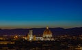 Cathedral of Santa Maria del Fiore Sunset Royalty Free Stock Photo