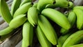 Picture of cavendish bananas after harvested from backyard Royalty Free Stock Photo