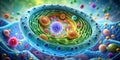 Picture of cell function tissue structure science Generative AI