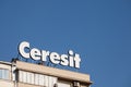 Ceresit logo on their retailer in Belgrade. Ceresit, part of Henkel, is a manufacturer of adhesives and other diy products Royalty Free Stock Photo