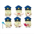 A picture of cheerful banana marshmallow postman cartoon design concept
