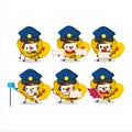 A picture of cheerful yellow love open gift box postman cartoon design concept