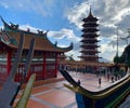 A picture of Chin Swee Temple and Pagoda, landmarks of Genting Highlands, Malaysia.