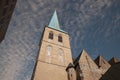 Petrikirche church in Dortmund, Germany, in autumn. Saint Petri church is an evangelist church in the North Rhine Westphalia