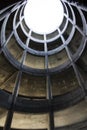 Circular ramp in a parking garage Royalty Free Stock Photo