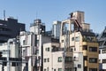 cityscape with high rise residential buildings in Tokyo Royalty Free Stock Photo