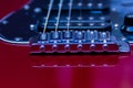 Close-up of an electric guitar Royalty Free Stock Photo