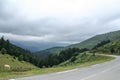 Picture of Col d`Aspin before a summer storm, French Pyrenees