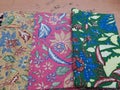 3 colorful batiks