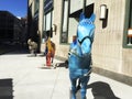 Colorful horse sculptures in Chicago Illinois