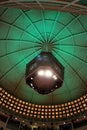 Colorful lights on a dome ceiling in the basketball hall of fame in springfield Massachusetts Royalty Free Stock Photo