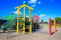 Picture of colorful playground with equipment, Levin, New Zealand Royalty Free Stock Photo