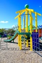 Picture of colorful playground with equipment, Levin, New Zealand Royalty Free Stock Photo