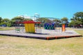 Picture of colorful playground with equipment, Levin, New Zealand