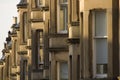 Victorian colony homes made of sandstone in Edinburgh, Scotland