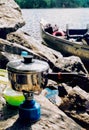 Camping cooking stove